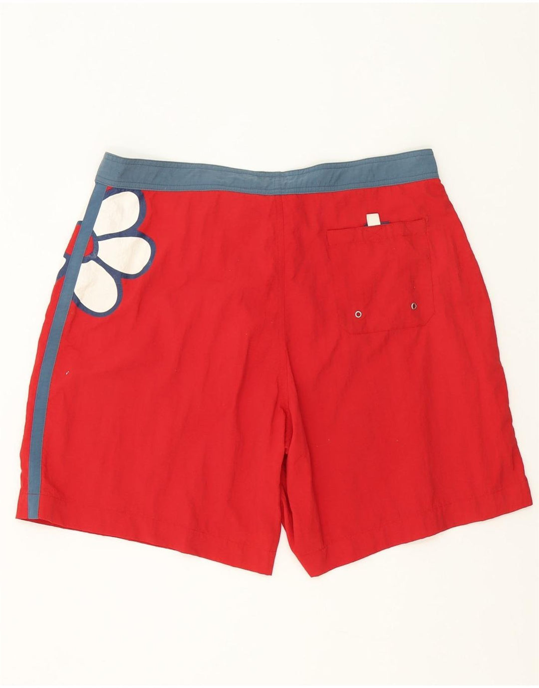 Guru Short de Bain Graphique Homme Large Rouge Colorblock