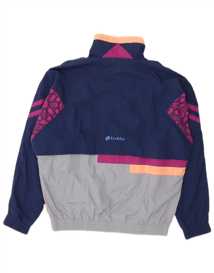 Lotto Veste de Survêtement Graphique pour Homme Large Bleu Marine Colorblock