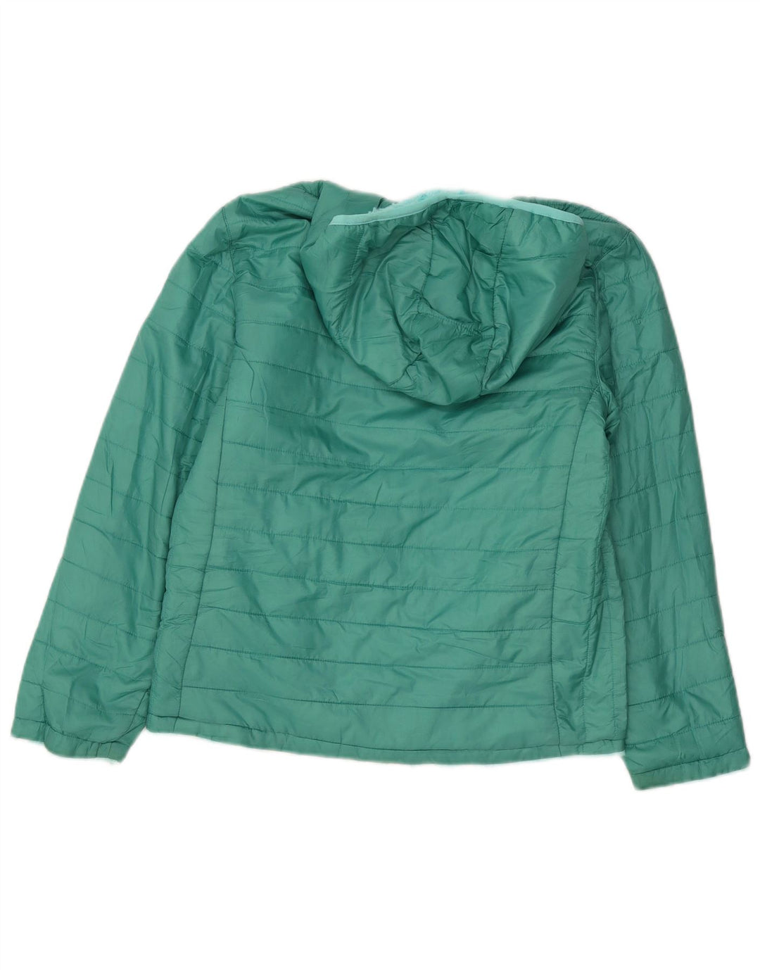 EDDIE BAUER Veste matelassée à capuche pour fille 13-14 ans Large Vert Polyester