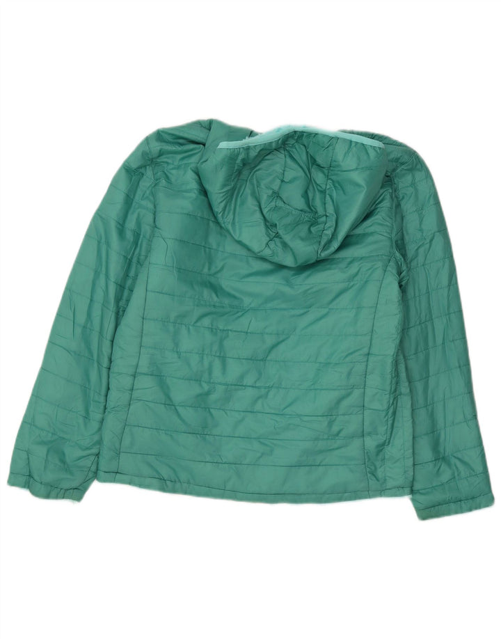 EDDIE BAUER Veste matelassée à capuche pour fille 13-14 ans Large Vert Polyester