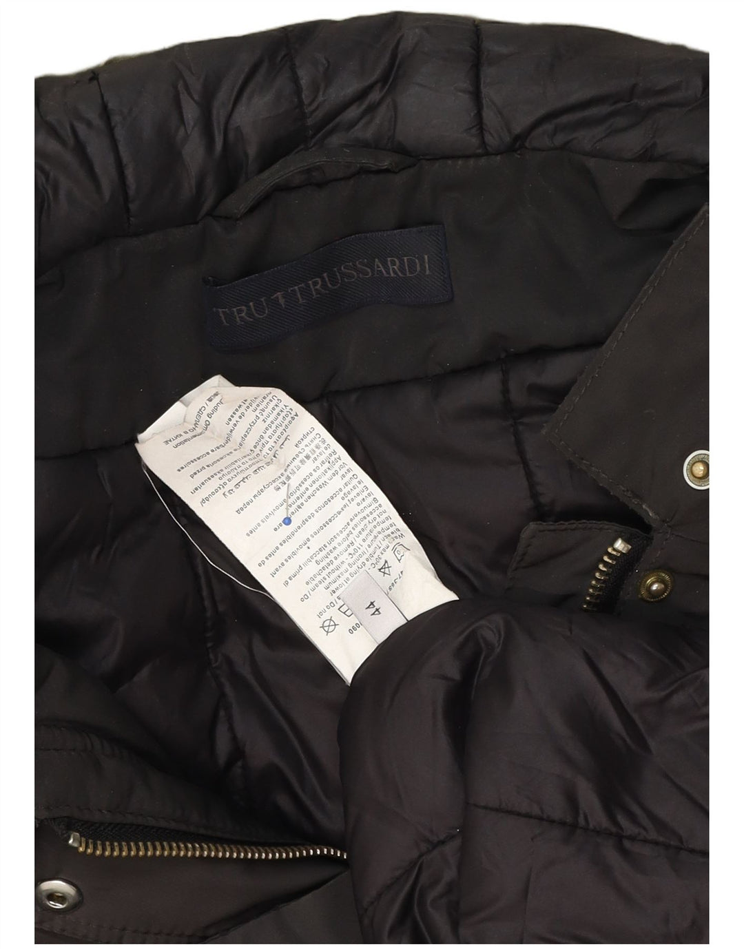 Trussardi Manteau Rembourré Oversize À Capuche IT 44 Nylon Marron Moyen | Femme Trussardi
