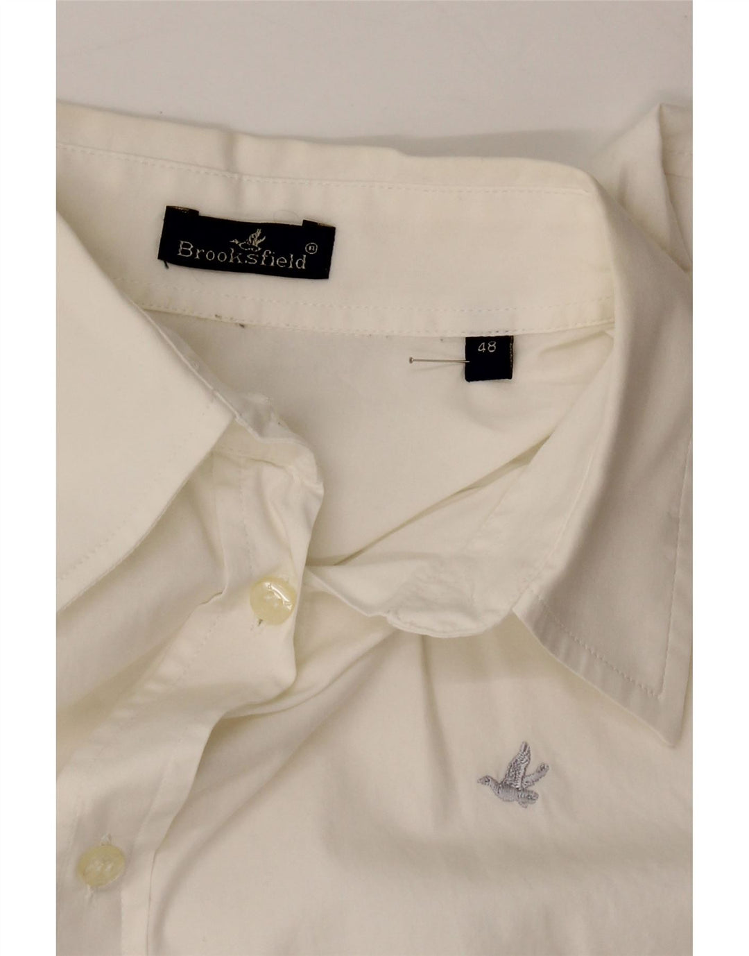 BROOKSFIELD Womens Shirt IT 48 XL White Cotton Vintage Brooksfield and Second-Hand Brooksfield from Messina Hembry 