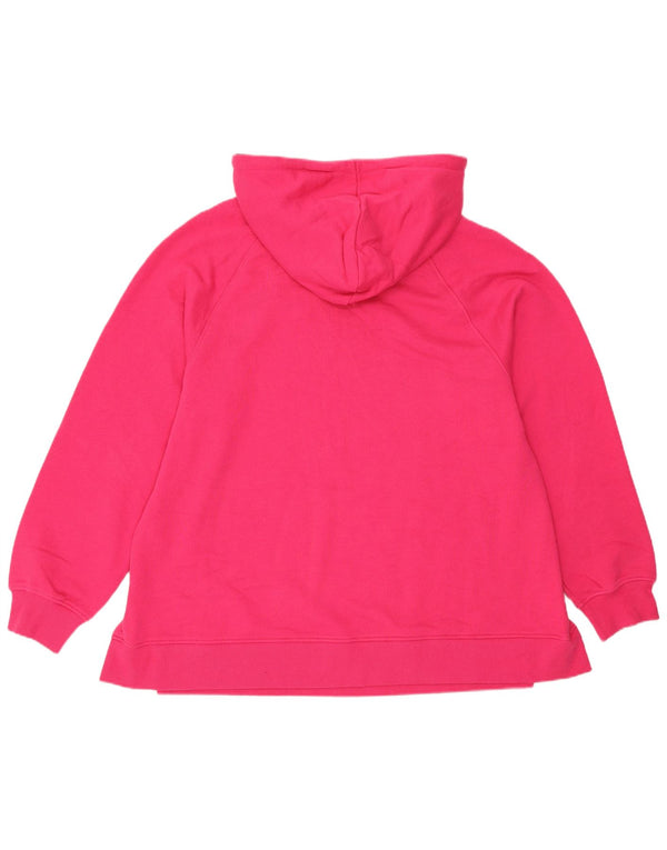 Marks & Spencer Pull à capuche pour femme UK 14 Large Rose Coton