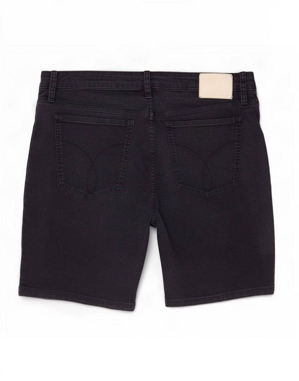 Calvin Klein Short en jean pour homme Large W36 Bleu marine Coton