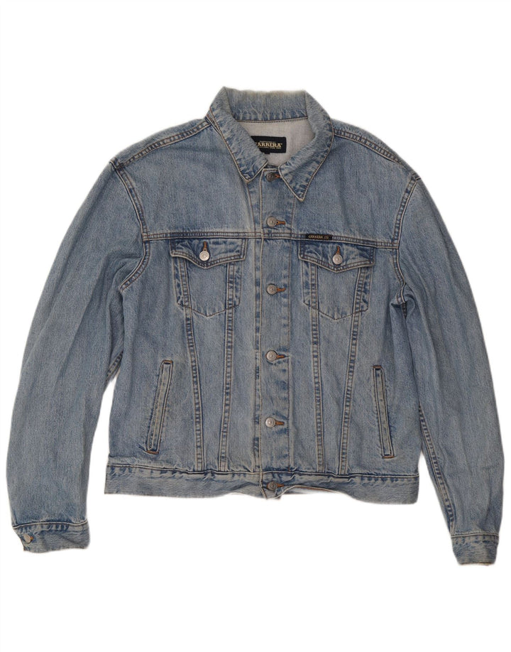 Carrera Veste en jean pour homme UK 40 Large Bleu Coton
