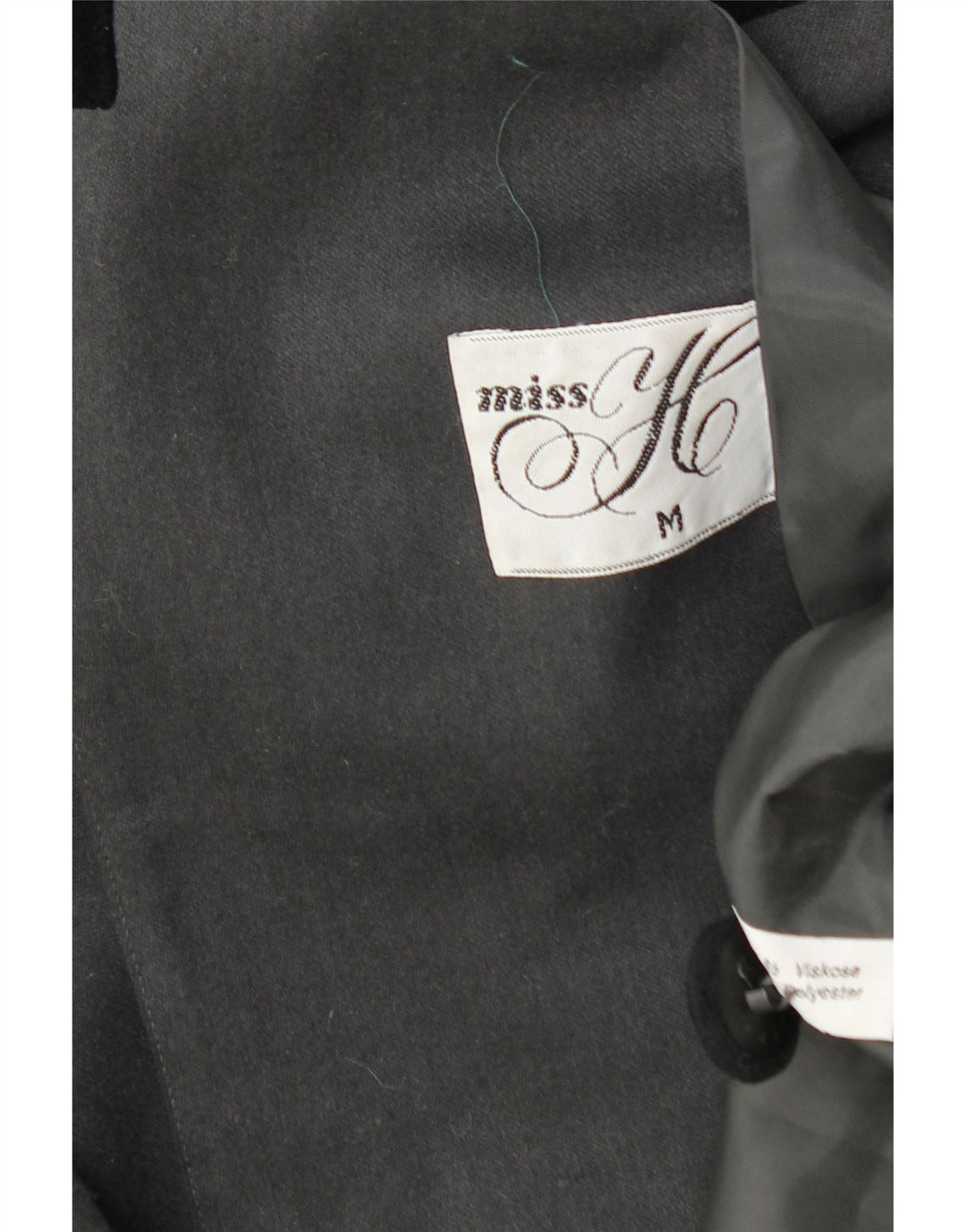 MISS H Veste blazer croisée pour femme UK 14 Gris moyen Colourblock