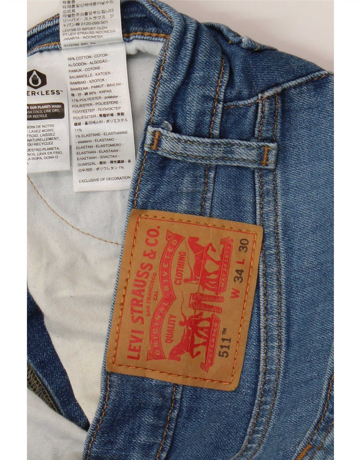 Levi's Jean Slim 511 Homme Bleu W34 L30 Coton