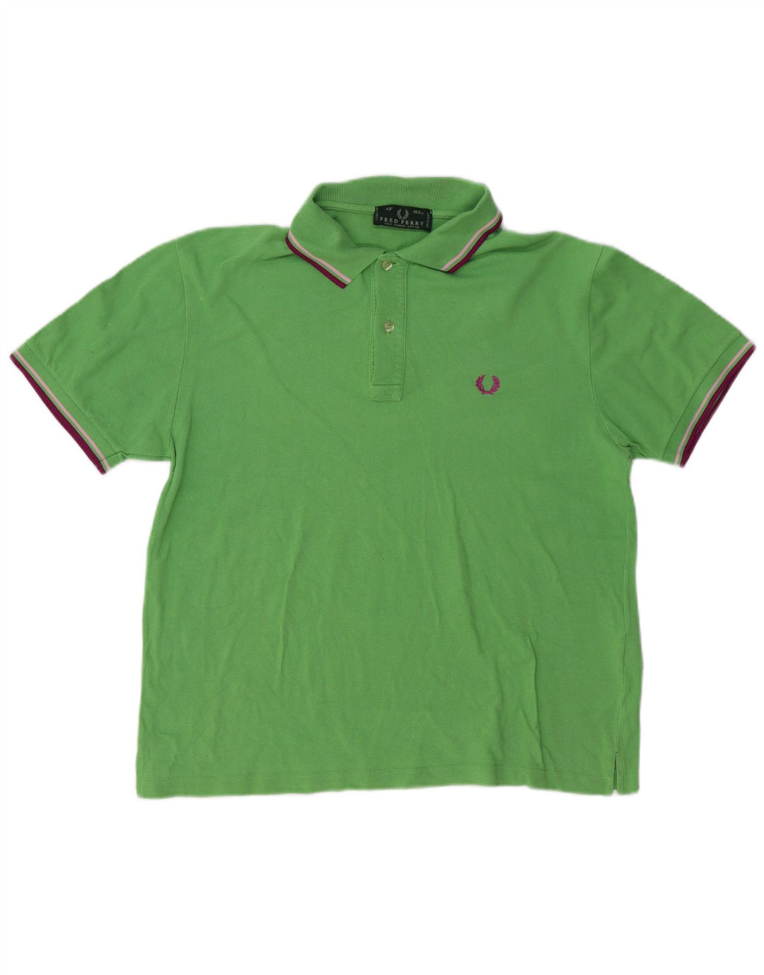 FRED PERRY Polo Homme Vert Moyen Coton