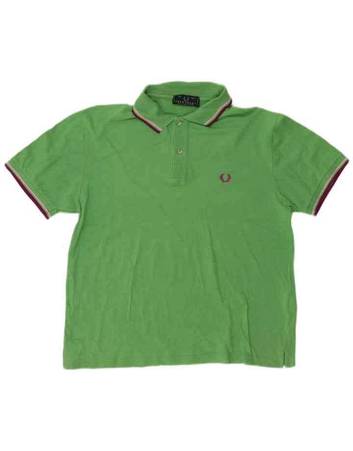 FRED PERRY Polo Homme Vert Moyen Coton