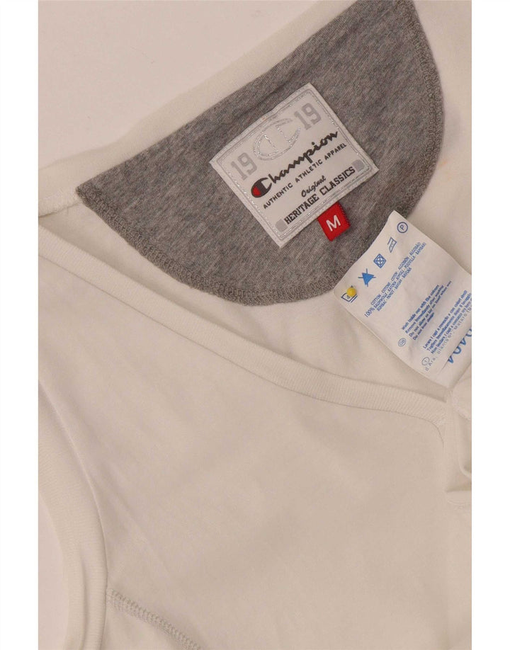 Champion Womens Heritage Classics Débardeur UK 12 Moyen Blanc Coton