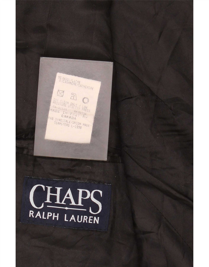 Chaps Ralph Lauren Veste blazer à 3 boutons pour homme UK 42 XL en laine à fines rayures grises