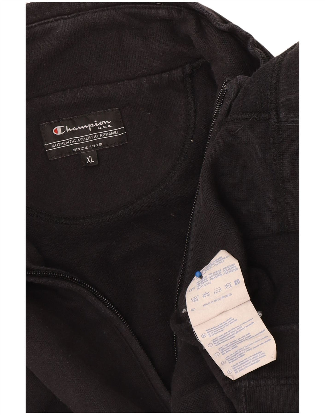 Champion Veste de Survêtement Homme XL Noir Coton