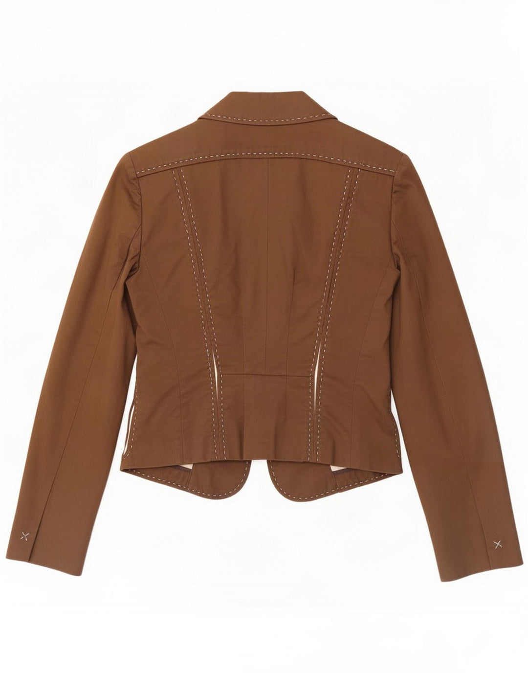 Veste blazer Sportmax pour femme UK 12 Coton marron moyen