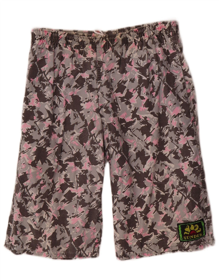 Sundek Short de sport pour homme en coton camouflage multicolore moyen