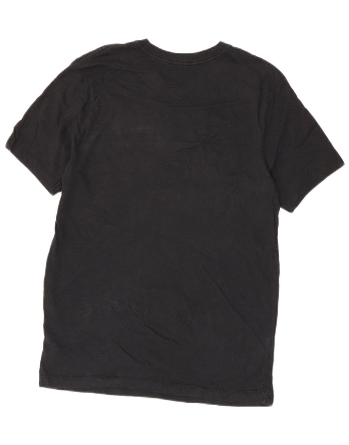NIKE Mens Graphic T-Shirt Top Medium Black Cotton