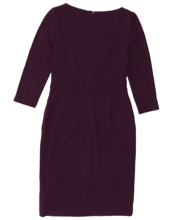 Chaps Robe fourreau à manches 3/4 pour femme US 4 Small Violet Polyester