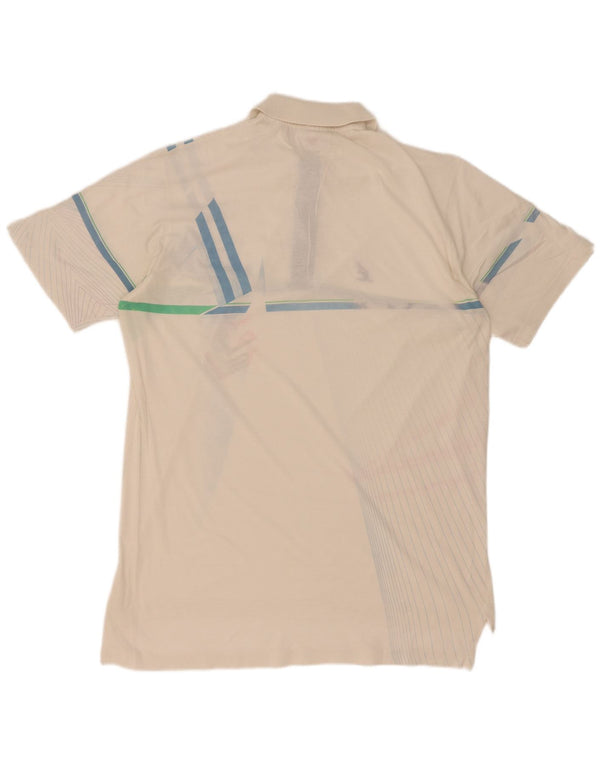 AUSTRALIAN L'ALPINA Polo Homme IT 48 Medium Blanc Géométrique