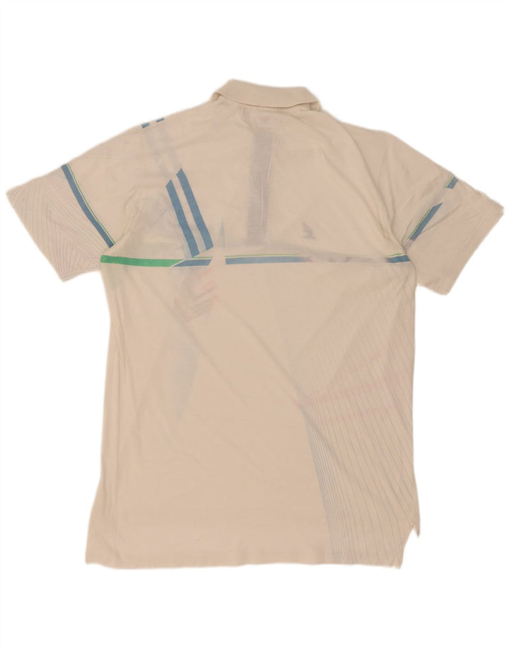 AUSTRALIAN L'ALPINA Polo Homme IT 48 Medium Blanc Géométrique
