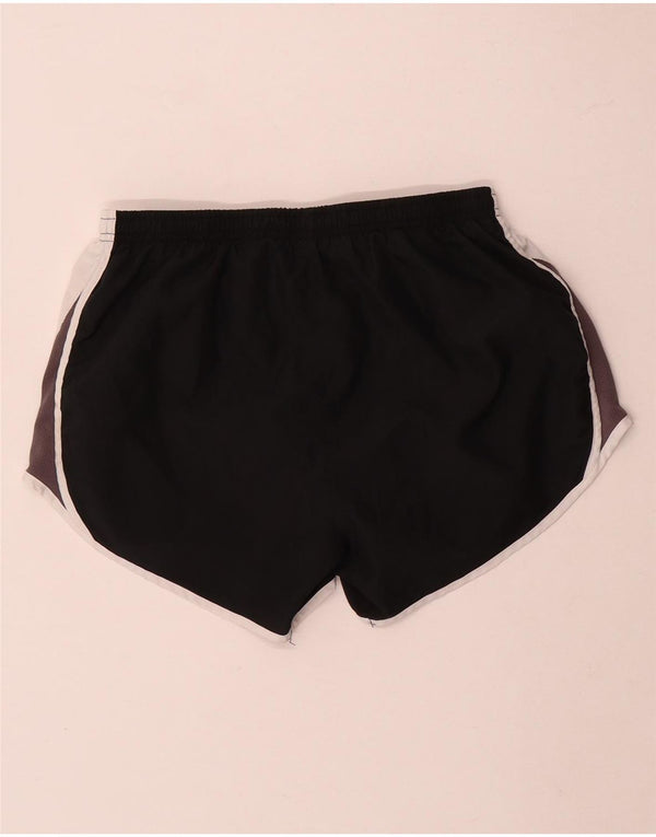 Nike Short de sport Dri Fit pour femme UK 10 Small Noir Colorblock Polyester