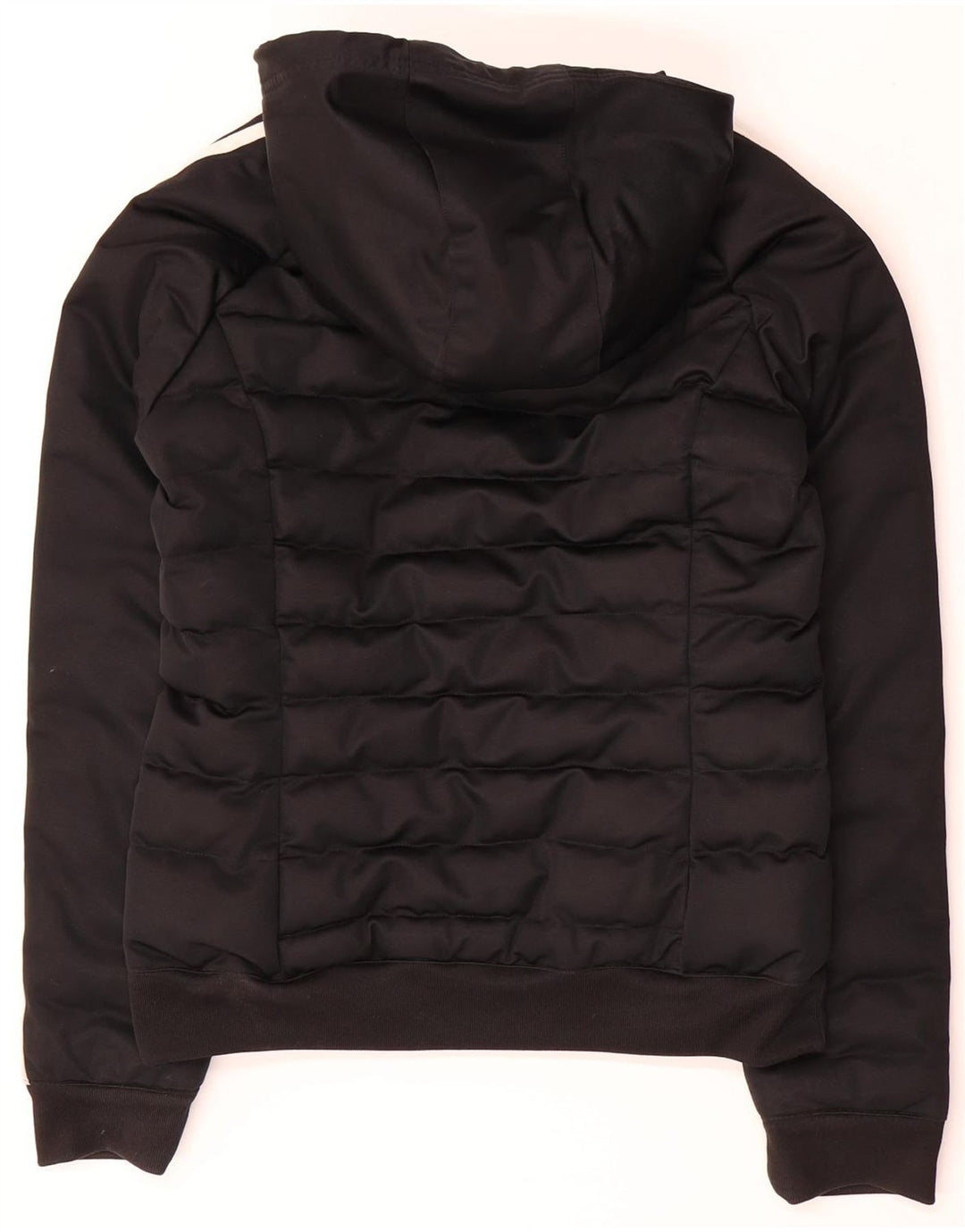 ADIDAS Veste rembourrée à capuche pour femme UK 12 Polyester noir moyen