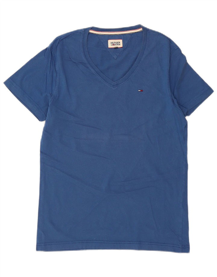 TOMMY HILFIGER T-Shirt Homme Bleu Moyen Coton