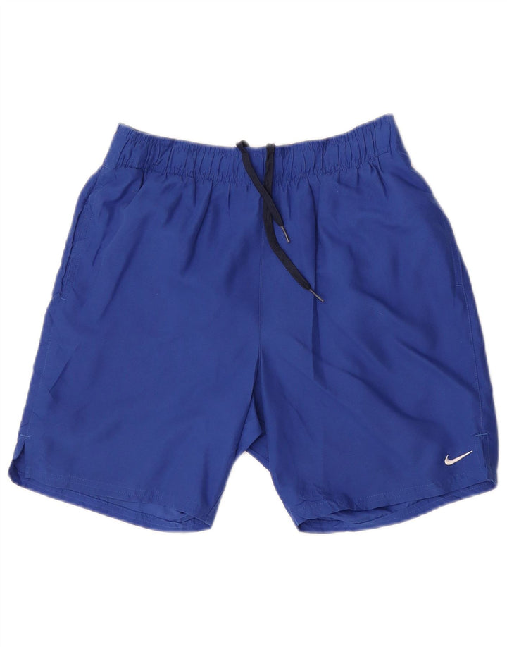 Nike Short de sport pour femme UK 10 Petit Bleu Polyester