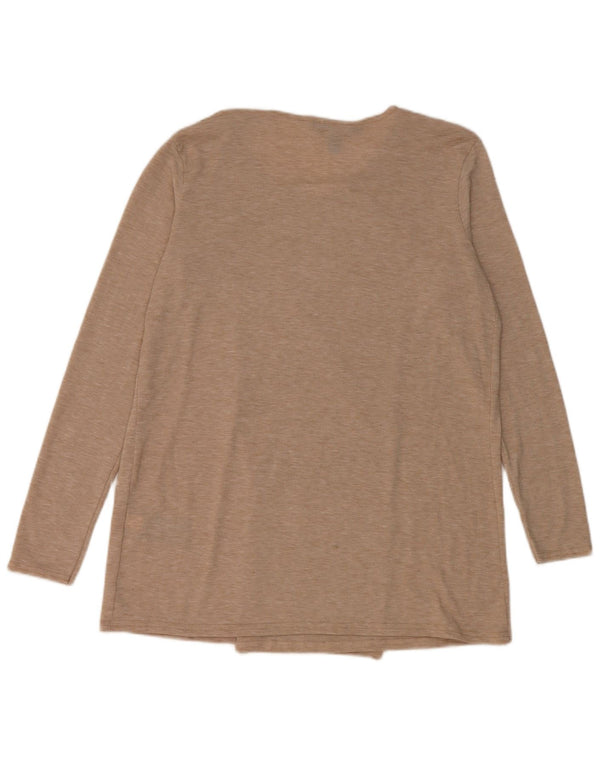 Lipsy Femme Cardigan Top UK 14 Large Beige Viscose