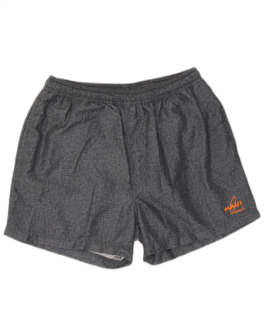 Short de sport vintage pour hommes grand polyester gris