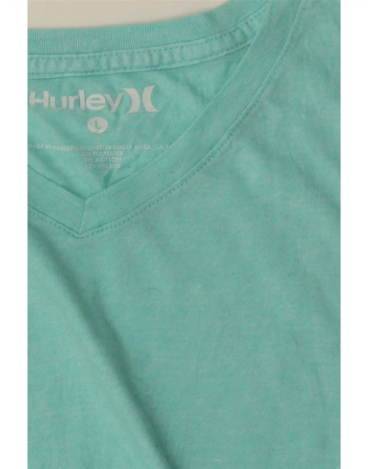 Hurley T-Shirt Homme Haut Large Turquoise Polyester