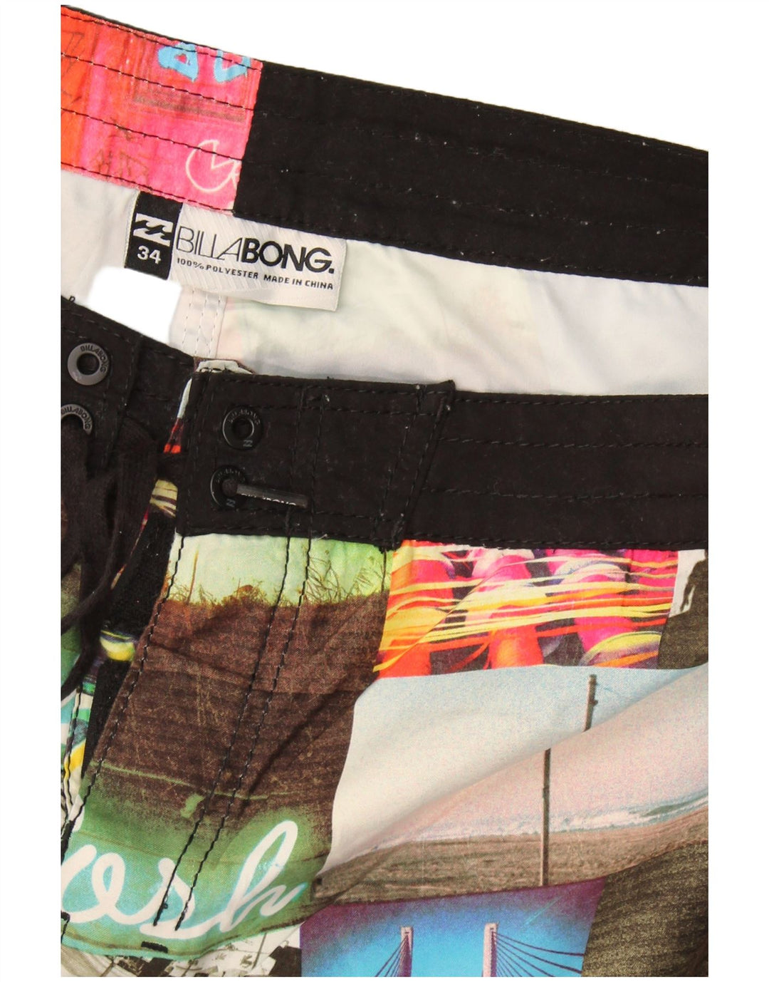 Billabong Short de bain homme grand patchwork multicolore