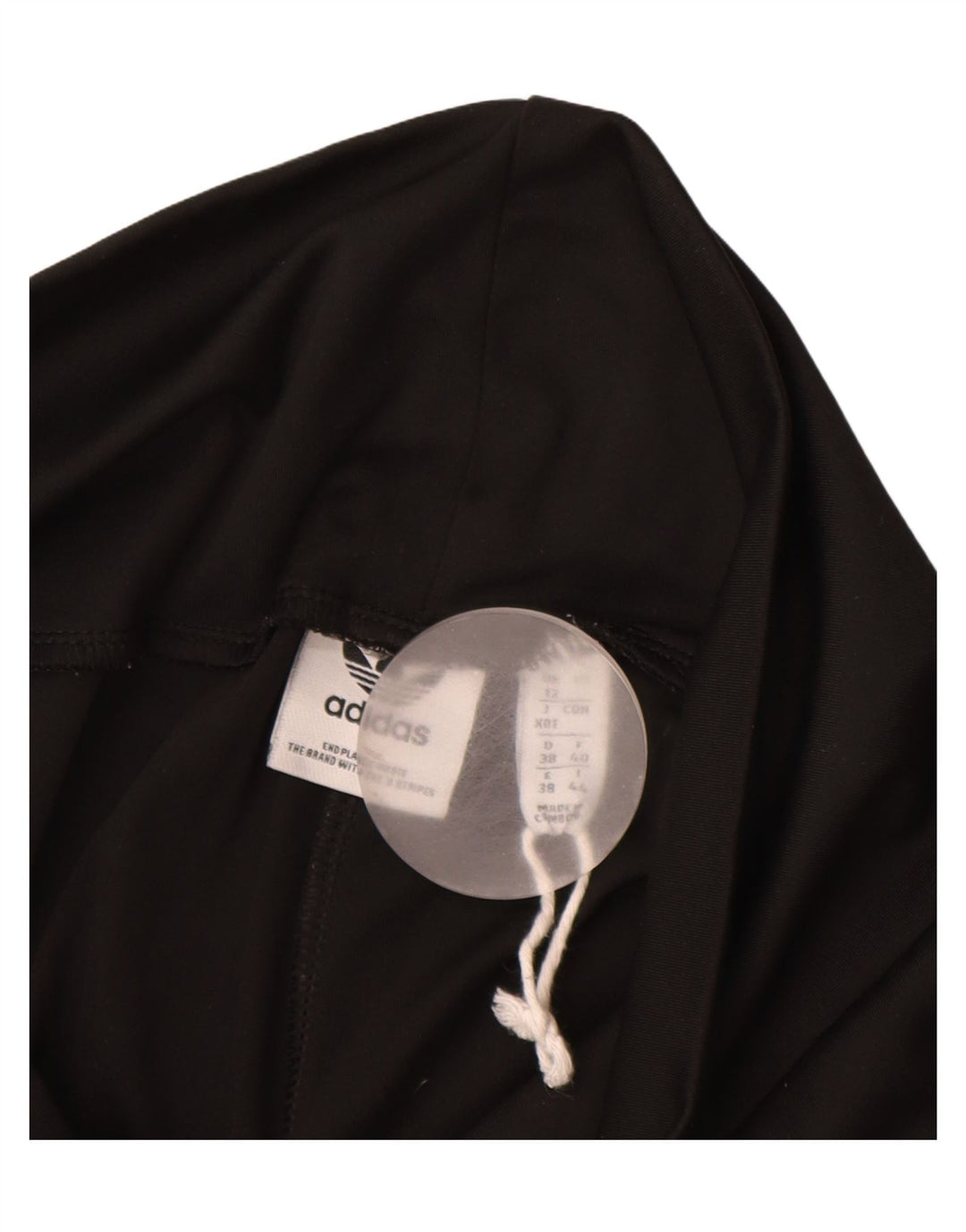 ADIDAS Leggings graphiques pour femmes UK 12 Polyester noir moyen