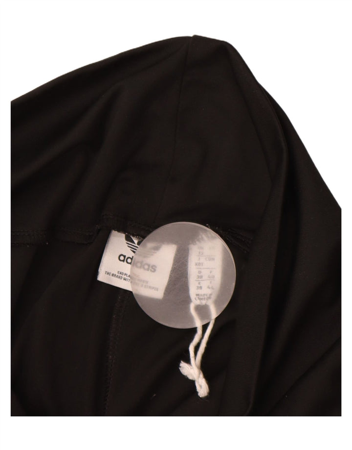 ADIDAS Leggings graphiques pour femmes UK 12 Polyester noir moyen