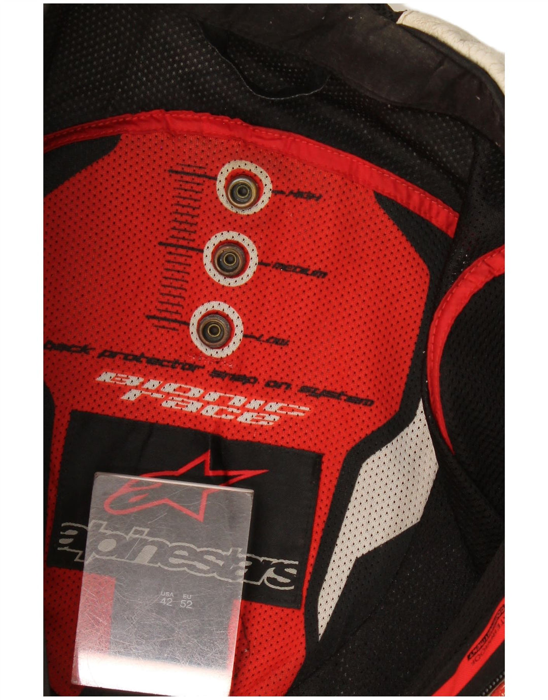 Alpinestars Veste Graphic Racer pour homme Taille 52 Grand Blanc Colorblock