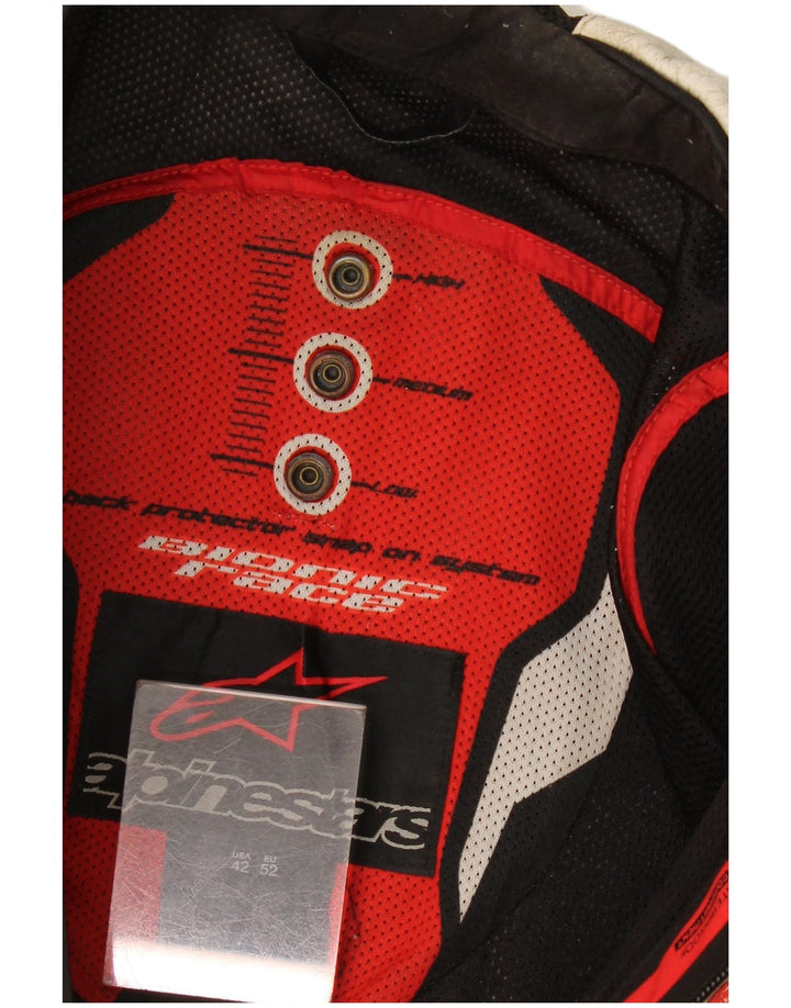 Alpinestars Veste Graphic Racer pour homme Taille 52 Grand Blanc Colorblock