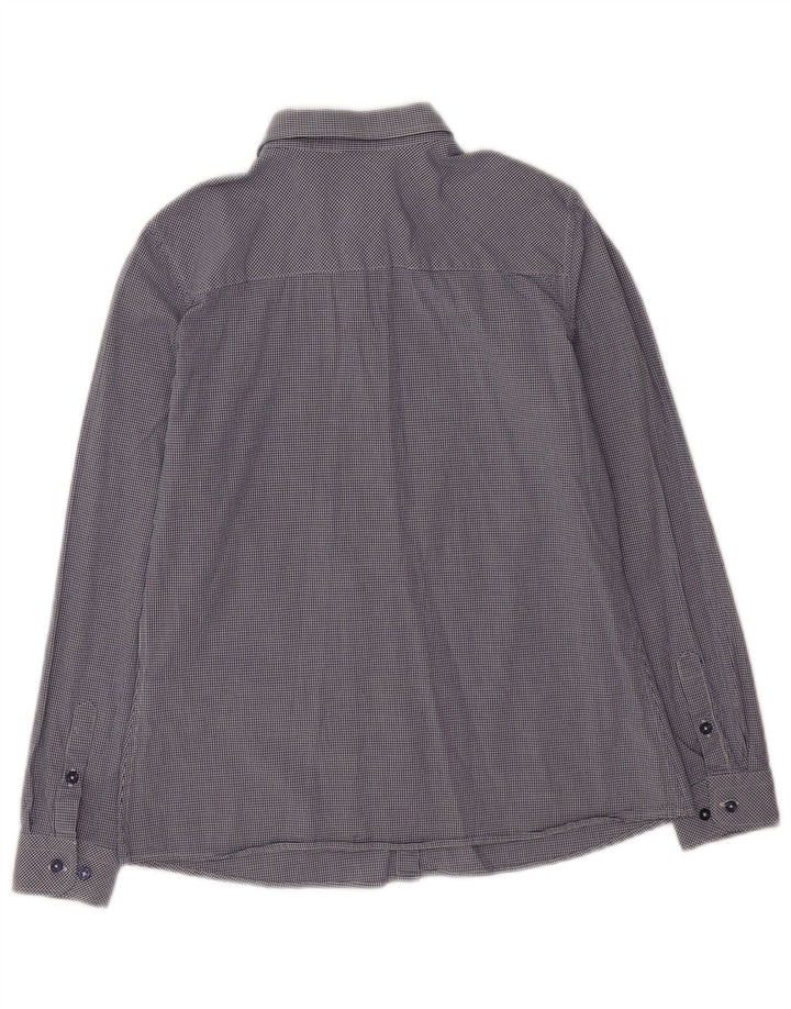 U.S. Polo Assn. Chemise Femme EU 38 Moyen Bleu Marine Vichy Coton