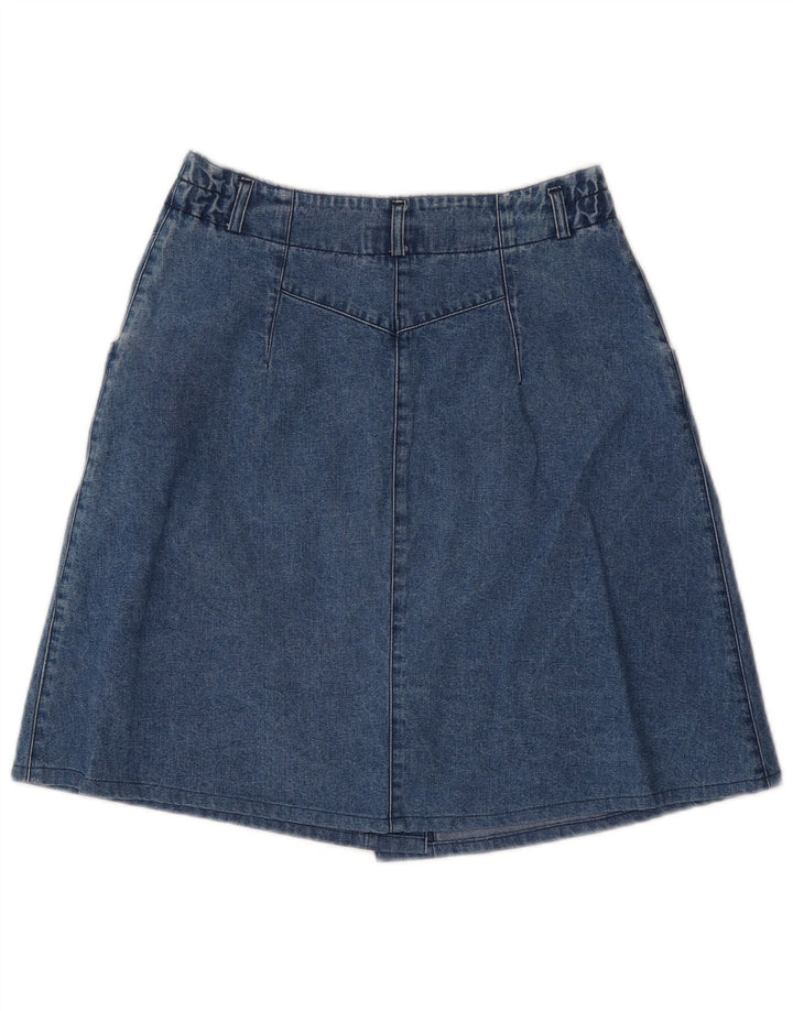 jupe en denim femme vintage IT 44 Moyen W28 Coton Bleu