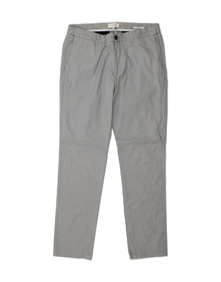 JULES Womens Slim Chino Trousers EU 40 Medium W32 L30 Grey Cotton Vintage Jules and Second-Hand Jules from Messina Hembry 
