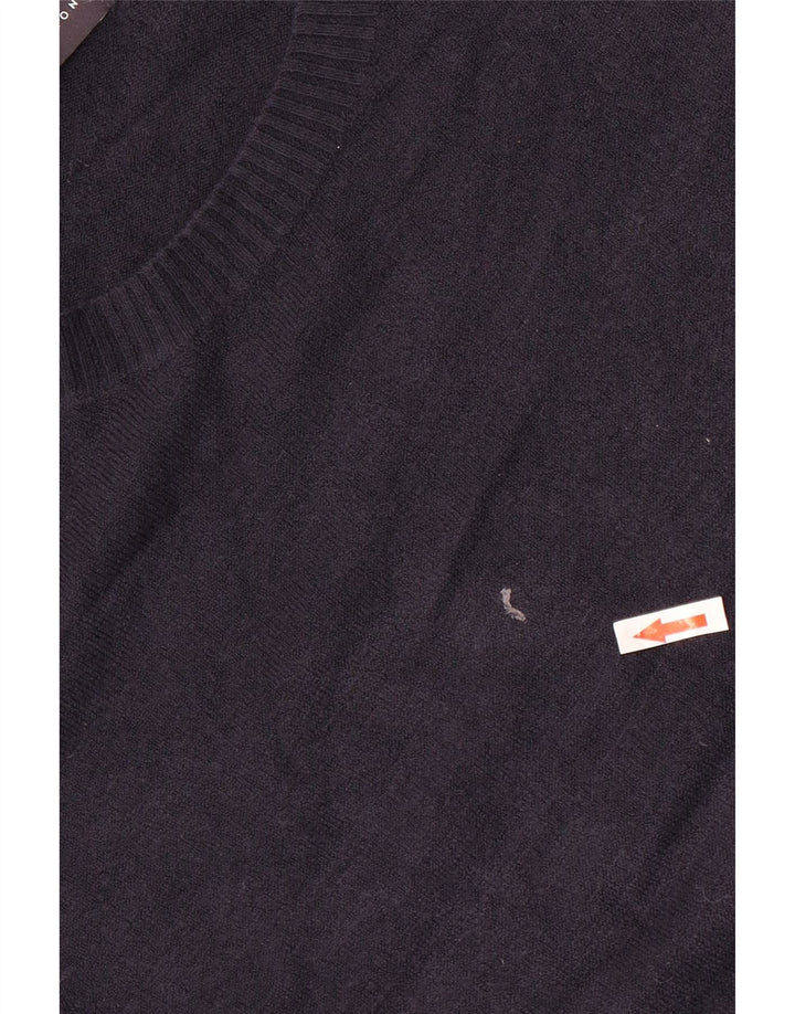Marks & Spencer Pull col bateau pour femme UK 12 Bleu marine moyen