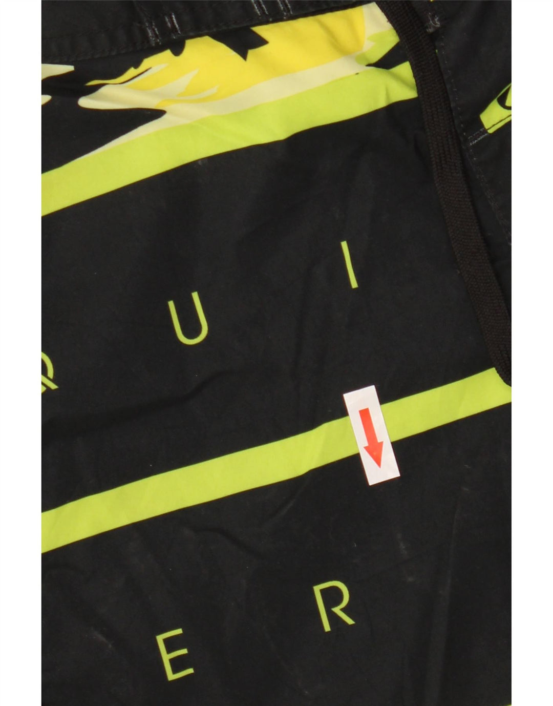 Quiksilver Short de Bain Graphique Homme Large Noir Rayé Polyester