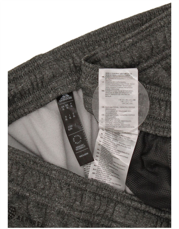 Adidas Pantalon de Survêtement Homme XL Gris Moucheté Polyester
