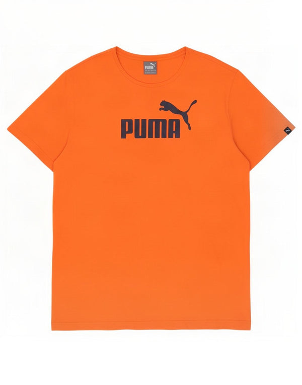 Puma T-Shirt Graphique Homme XL Orange Coton