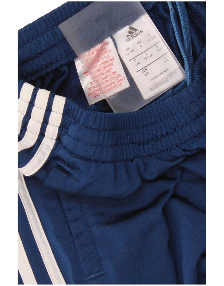 Adidas Pantalon de Survêtement Garçon Joggers 13-14 ans Bleu Marine Polyester