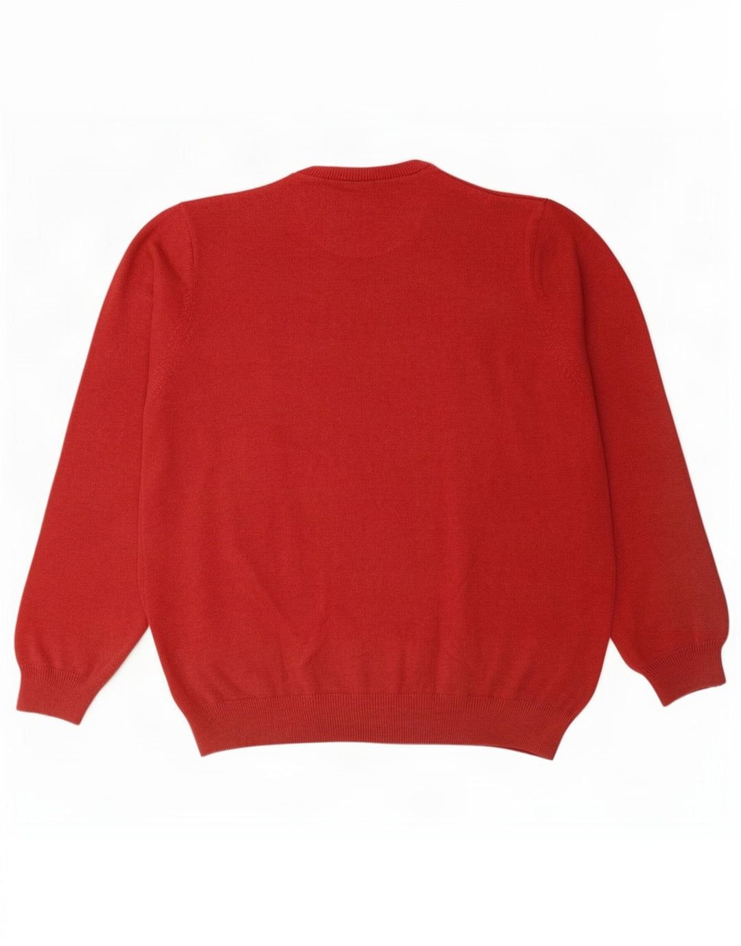 Marks & Spencer Pull à col rond pour homme XL Rouge Coton