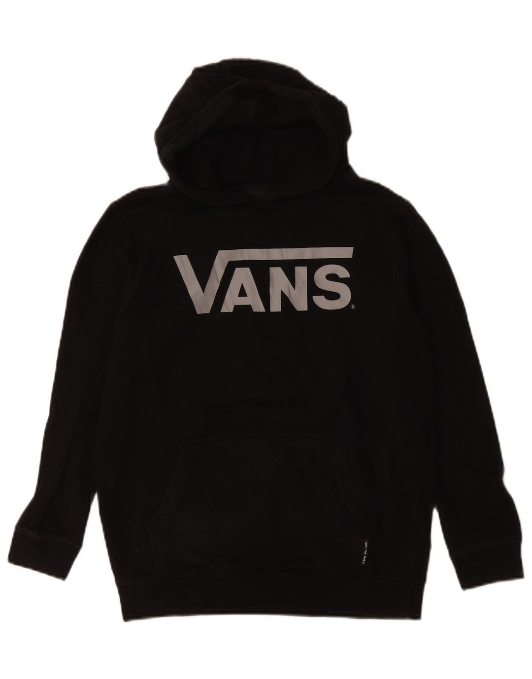 VANS Pull à capuche graphique pour femme UK 12 en coton noir moyen