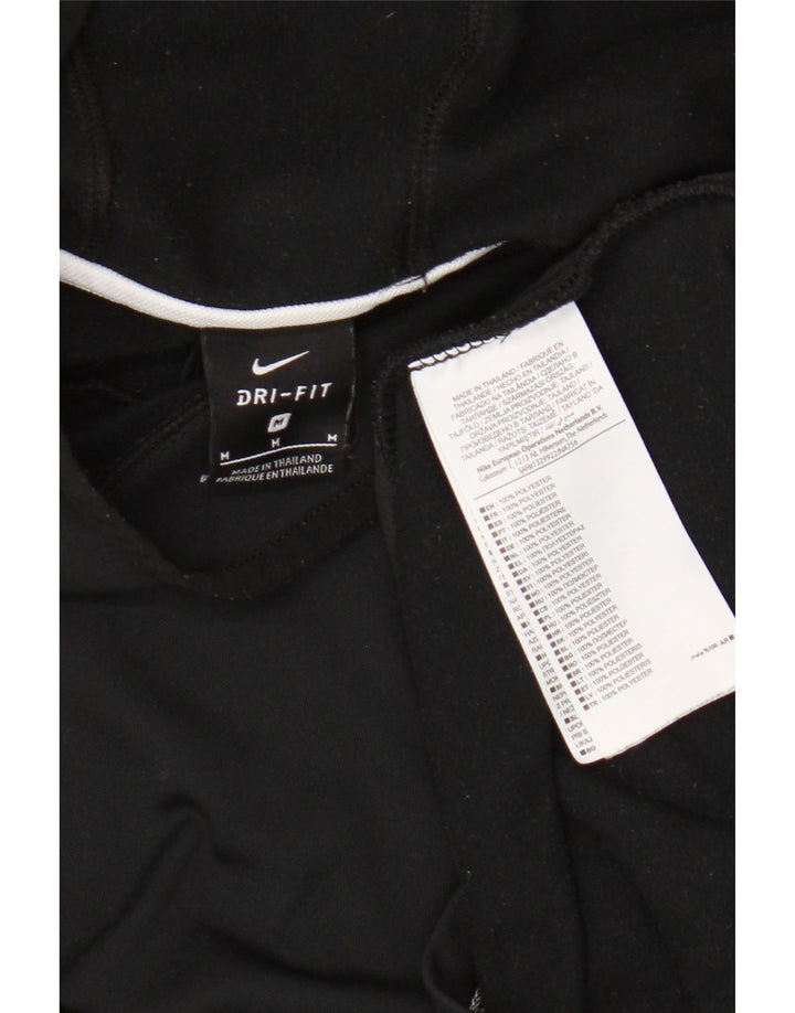 Nike Haut à capuche Dri Fit à manches longues pour homme en polyester color block noir moyen