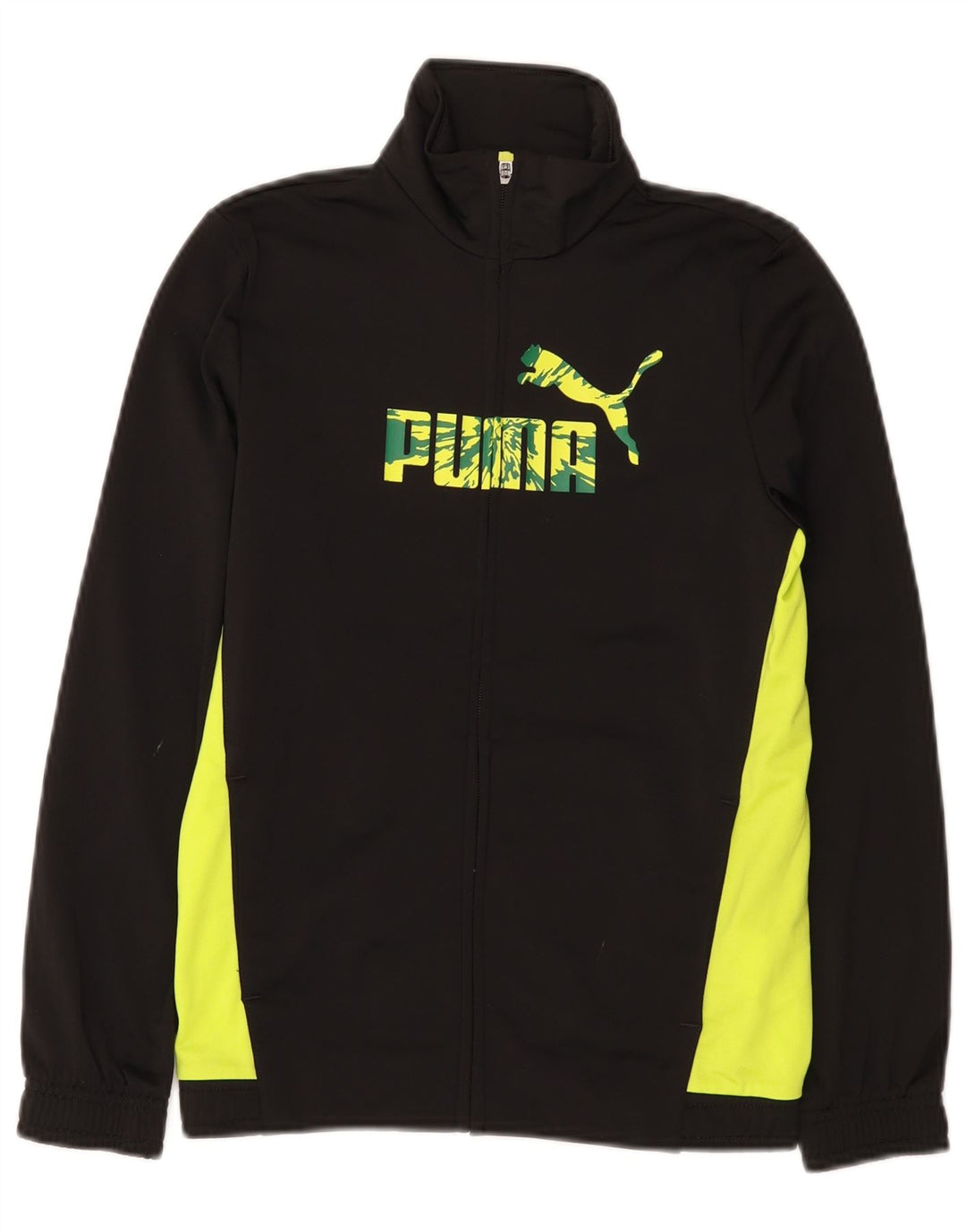 Puma Veste de Survêtement Graphique Garçon 11-12 ans Noir Colorblock
