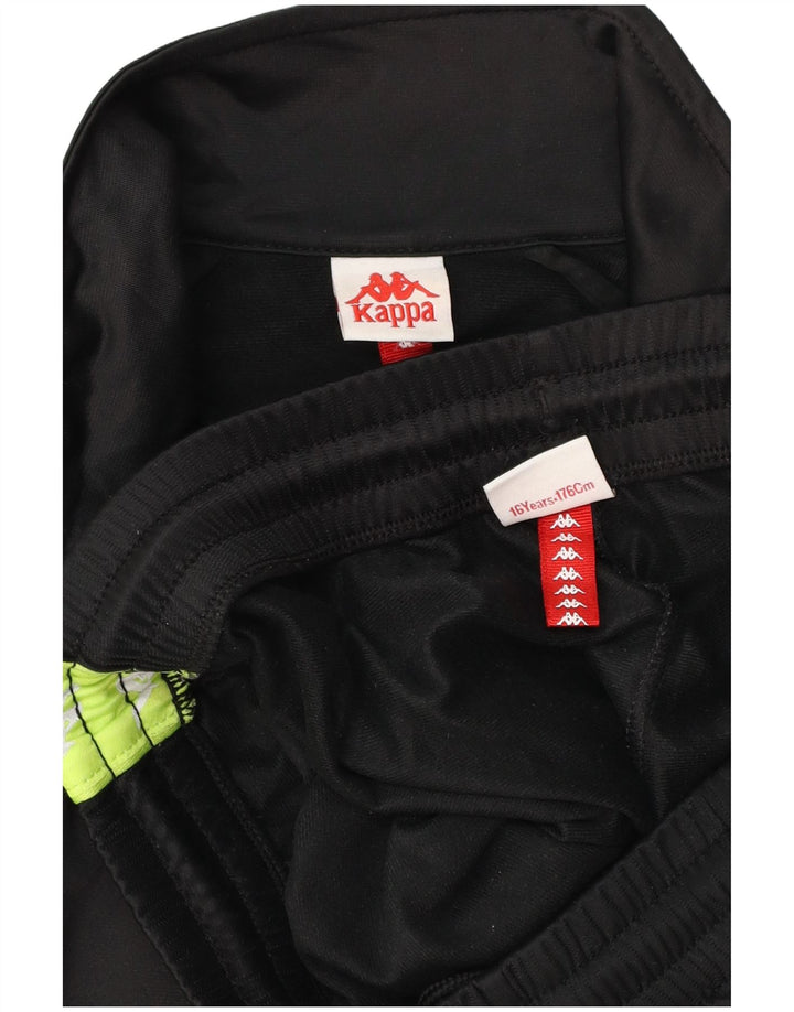 KAPPA Survêtement complet graphique pour garçon 15-16 ans Noir Colourblock Polyester