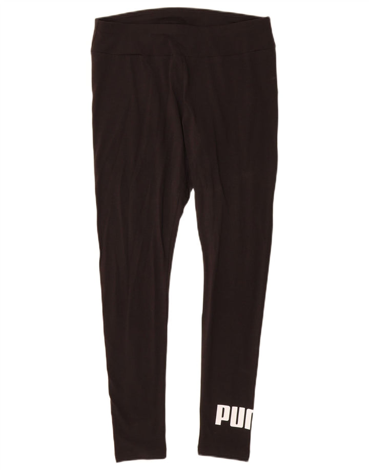 PUMA Legging graphique pour femme UK 42 en coton noir moyen