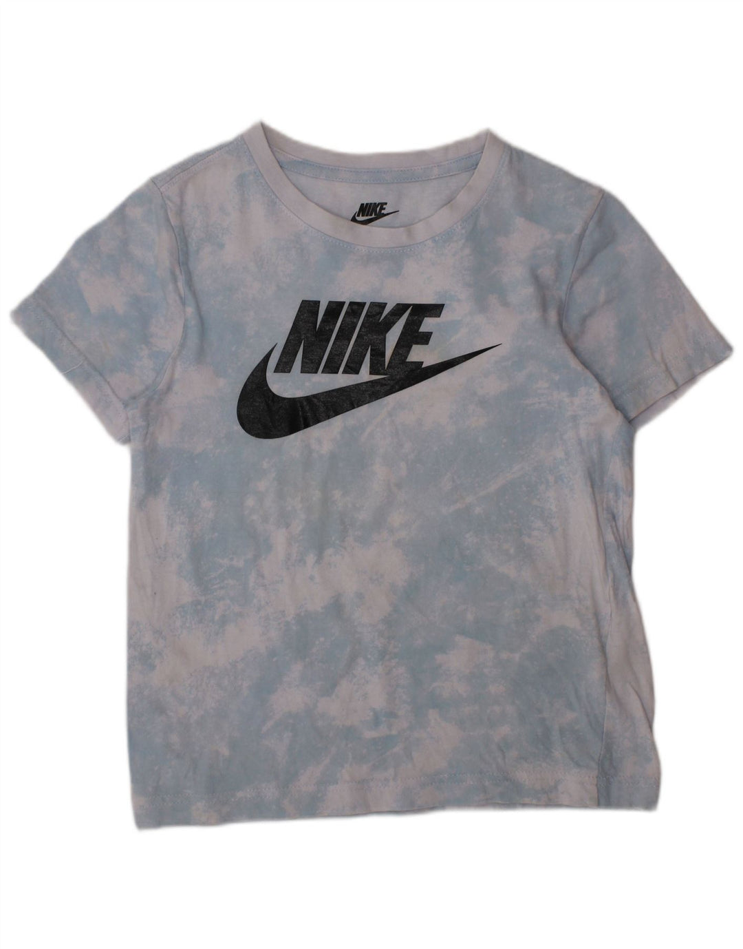 NIKE Haut T-Shirt Graphique Garçon 6-7 Ans Grand Bleu Tie Dye