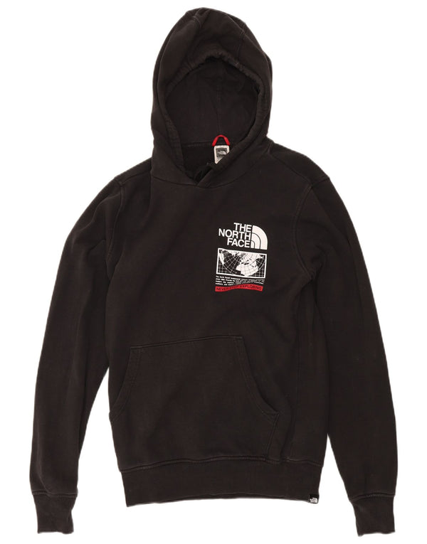 The North Face Pull à capuche graphique pour homme Petit coton noir